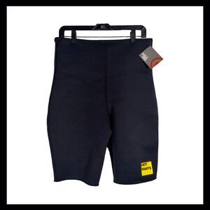 Zaggora Hot Pants Black Neoprene Fitness Shorts Women’s Large NWT
